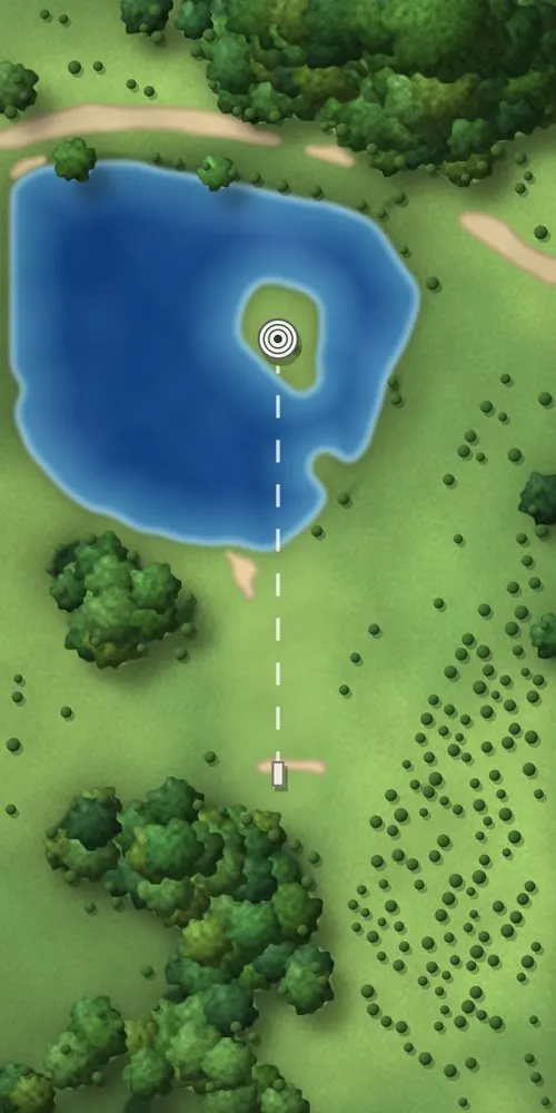 The same hole as a Shot Lab painted map