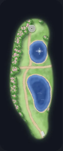 The same painted hole in spring